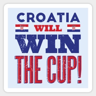 Croatia Win the Cup Sticker